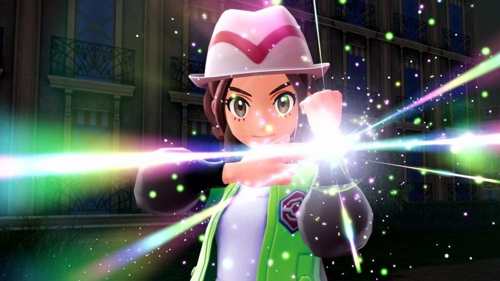 Un joueur utilisant son bracelet de méga-évolution dans Pokémon Legends ZA