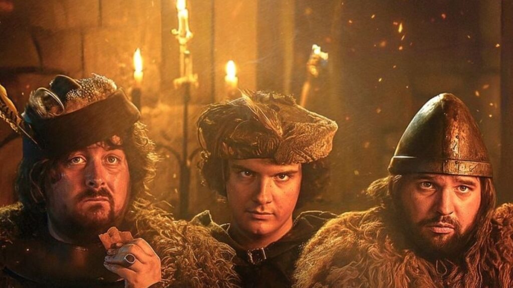 Un groupe de chevaliers dans Kaamelott : Deuxième Volet [partie 1]