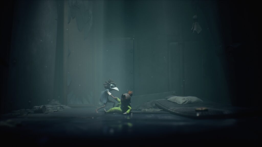 Low et Alone s'entraidant dans Little Nigtmares 3