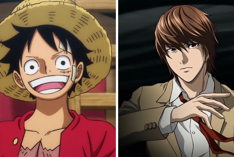 Quiz : choisis 5 personnages, on te dira si tu es Luffy (One Piece) ou Light Yagami (Death Note)