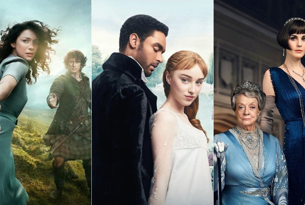Sondage : préfères-tu vivre dans l’univers d’Outlander, Downton Abbey ou Bridgerton ?
