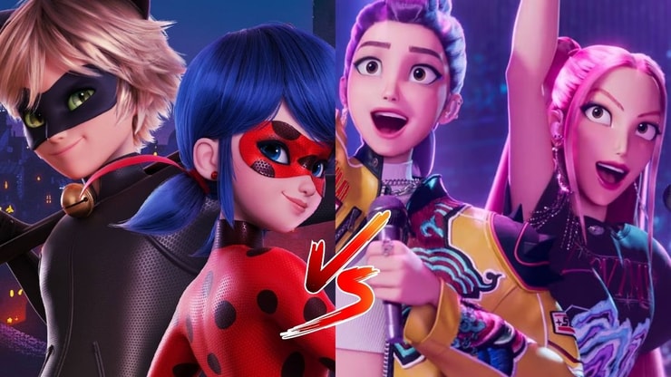 Sondage : tu préfères intégrer l’équipe de Ladybug et Chat Noir (Miraculous) ou les Huntrix (KPop Demon Hunters) ?