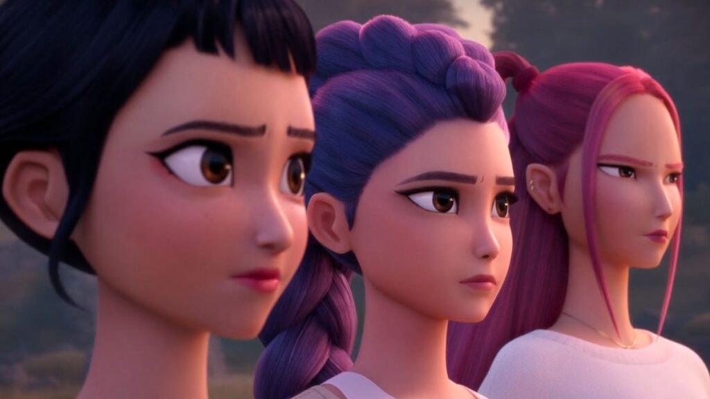 Zoey, Rumi et Mira dans Kpop demon hunters