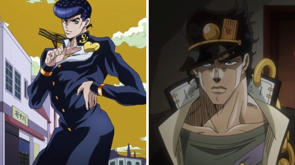 Josuke et Jotaro Kujo dans Jojo's Bizarre Adventure