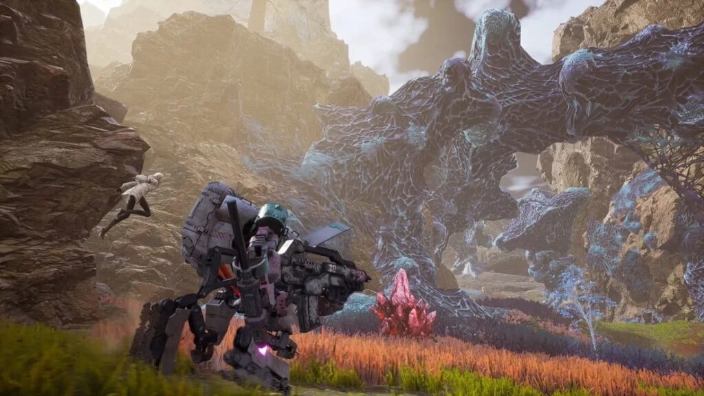 Un Drifter explorant le monde de Synduality : Echo of Ada