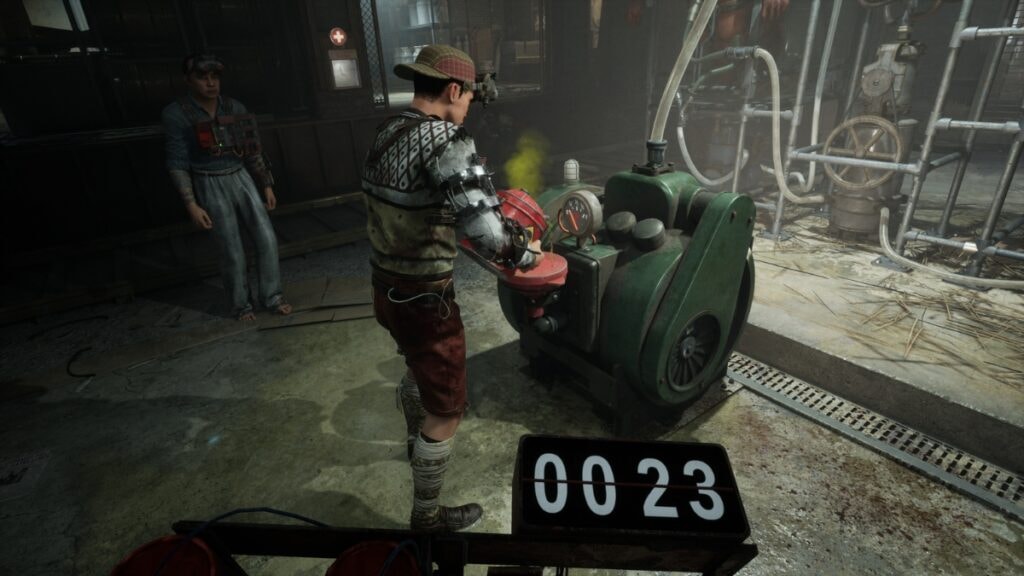 Des joueurs tentant de résoudre une énigme dans The Outlast Trials