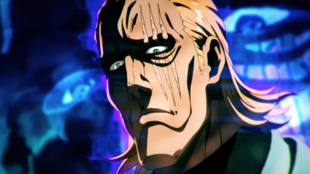 King intimidant son adversaire dans One Punch Man