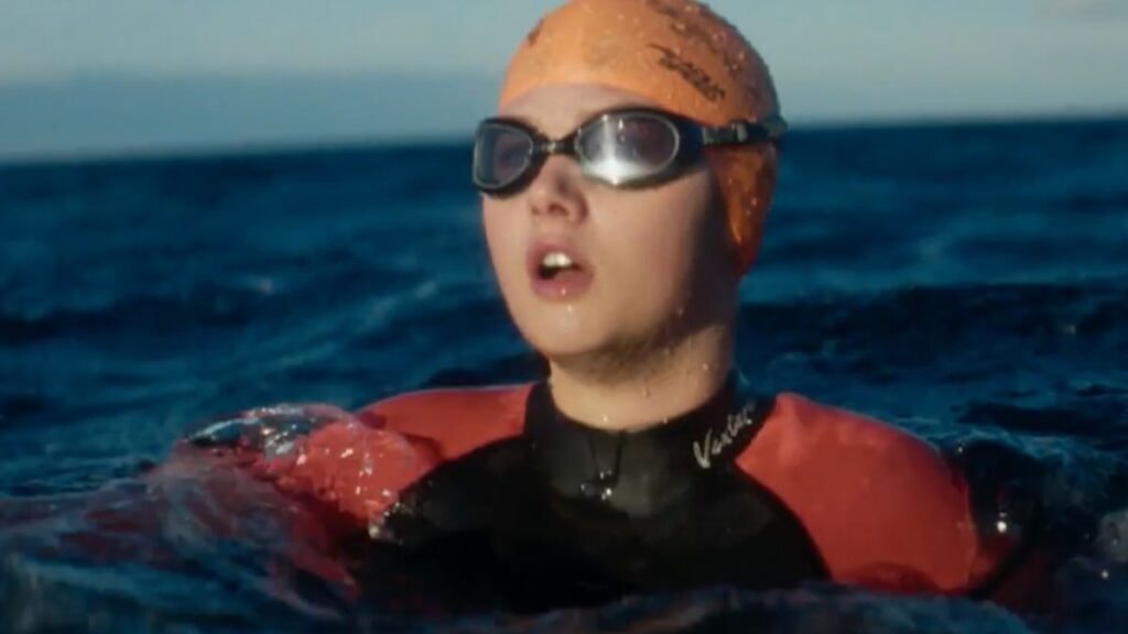 Sarah Leroy durant sa traversée à la fin de la série Désenchantées