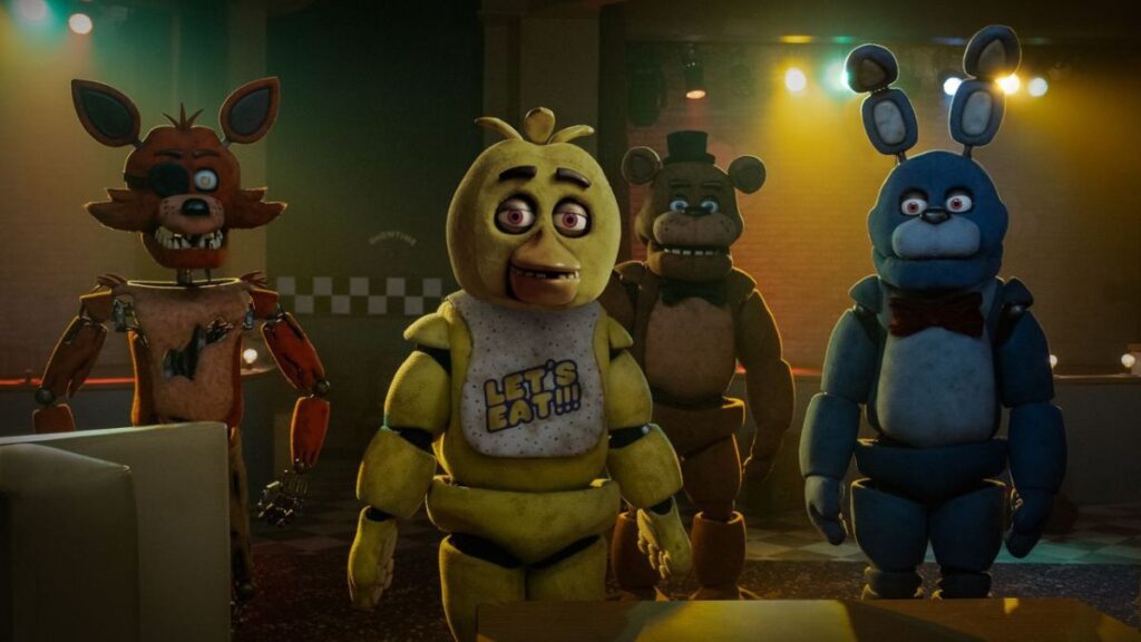 Les créatures du film Five Nights At Freddy's.
