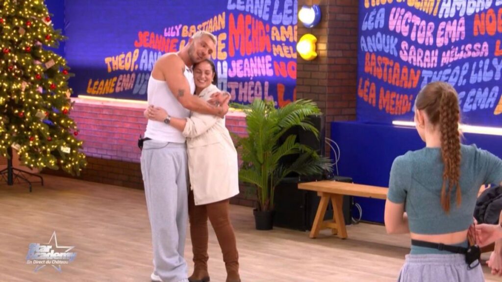 Jonathan Jenvrin et Malika Benjelloun à la Star Academy 2025.