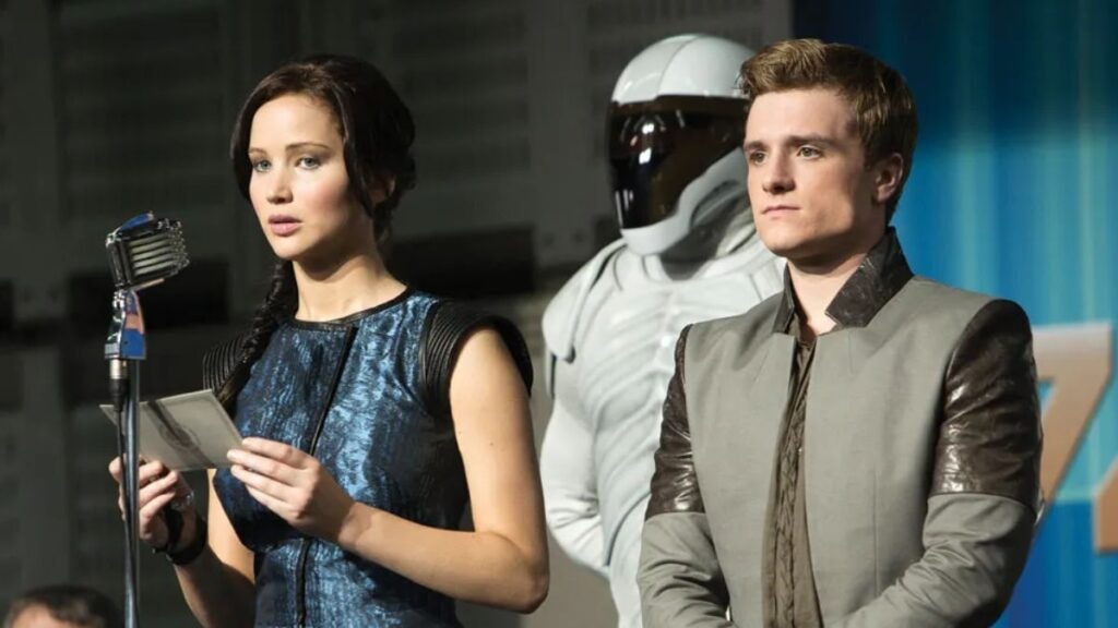 Peeta et Katniss dans Hunger Games film