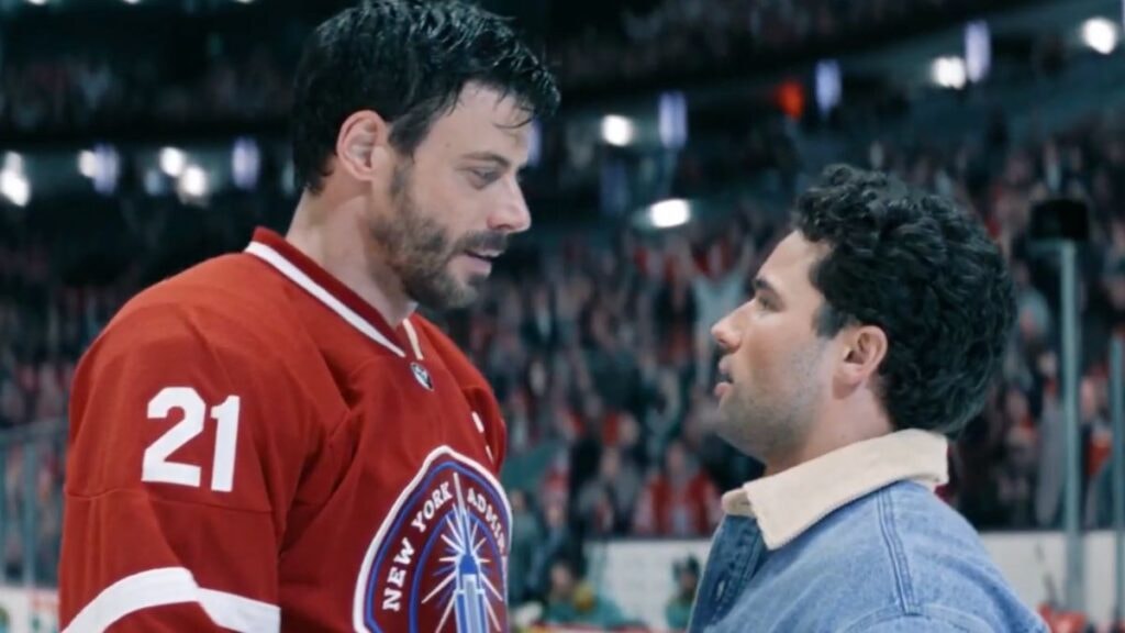 Scott Hunter et Kip dans la série Heated Rivalry