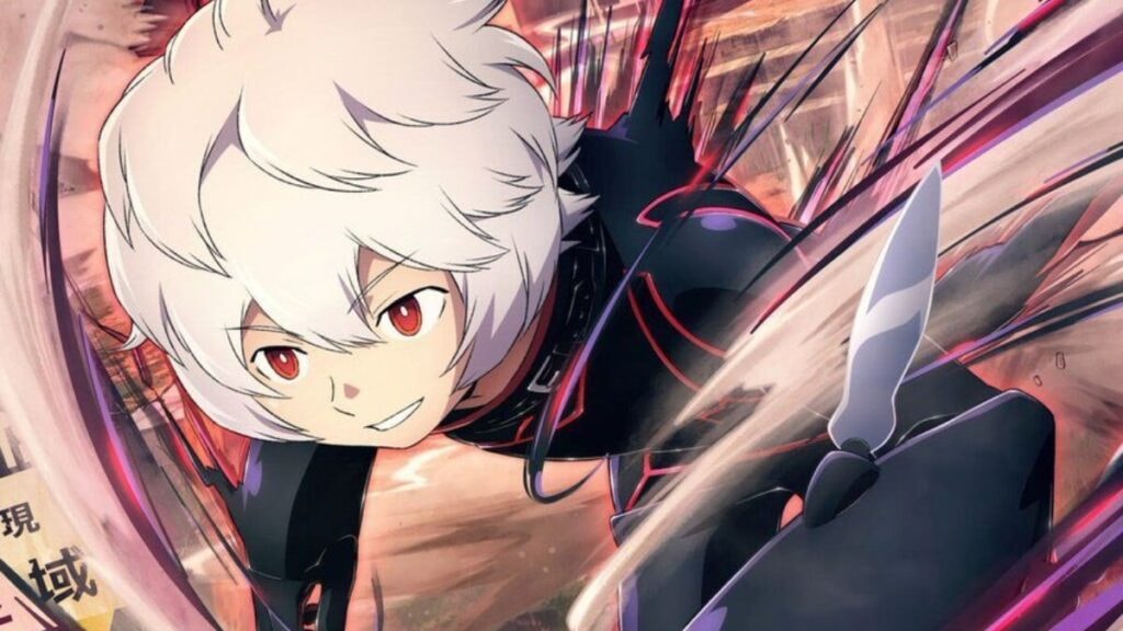Yuma Kuga dans sa tenuie de combat sur l'affiche du reboot de World Trigger