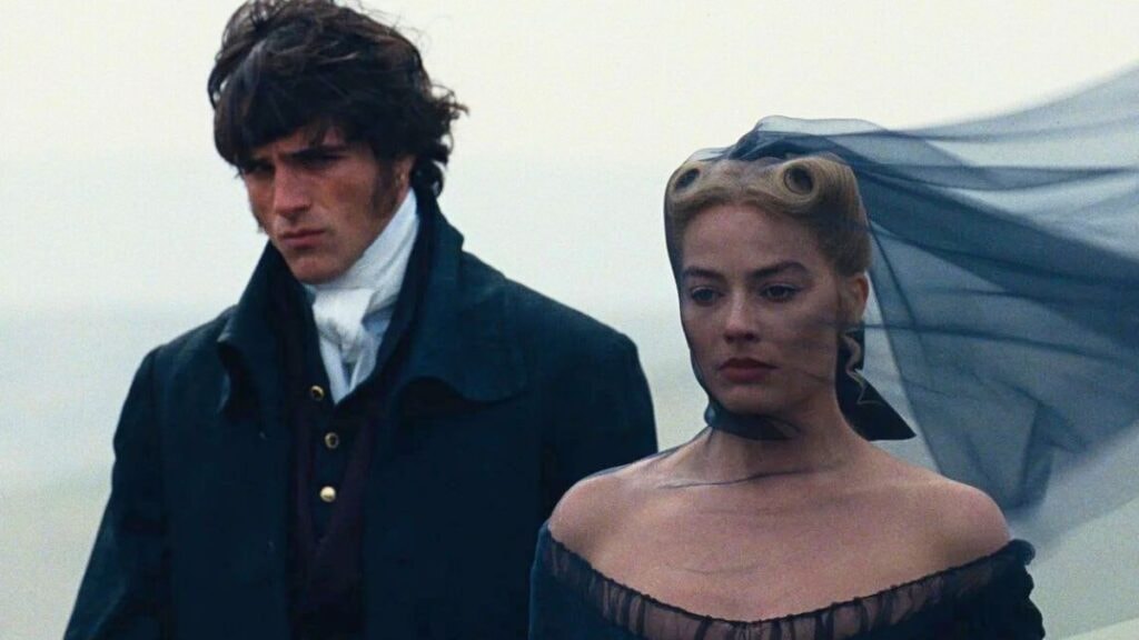 Jacob Elordi et Margot Robbie dans le film Hurlevent 