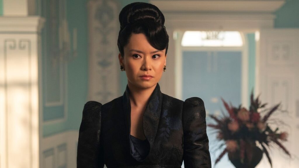 Katie Leung en Lady Araminta Gun dans la saison 4 de Bridgerton