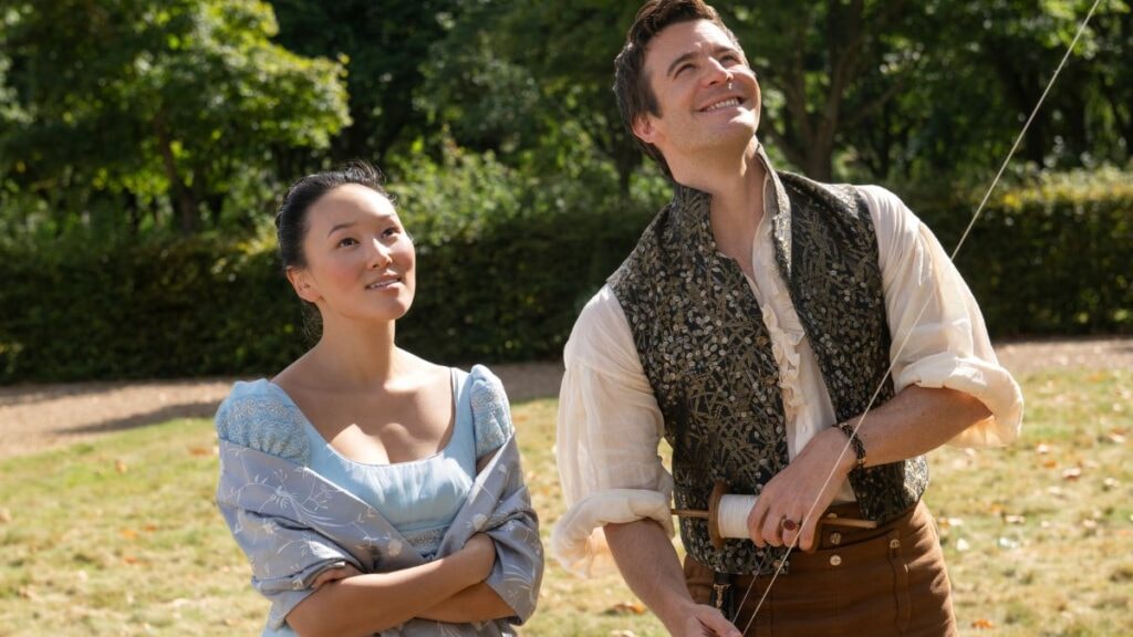 Sophie et Benedict dans la saison 4 de la série La Chronique de Bridgerton