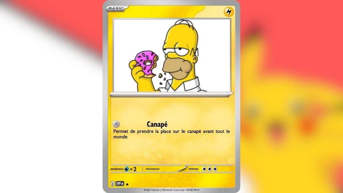 Homer Simpson carte Pokémon