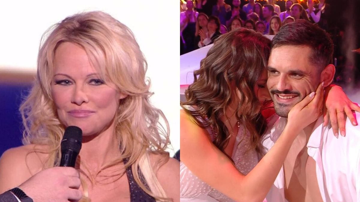 Pamela Anderson et Florent Manaudou dans Danse avec les stars.