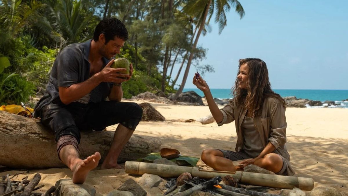 Dylan O'Brien (Bradley) et Rachel McAdams (Linda) dans Send Help