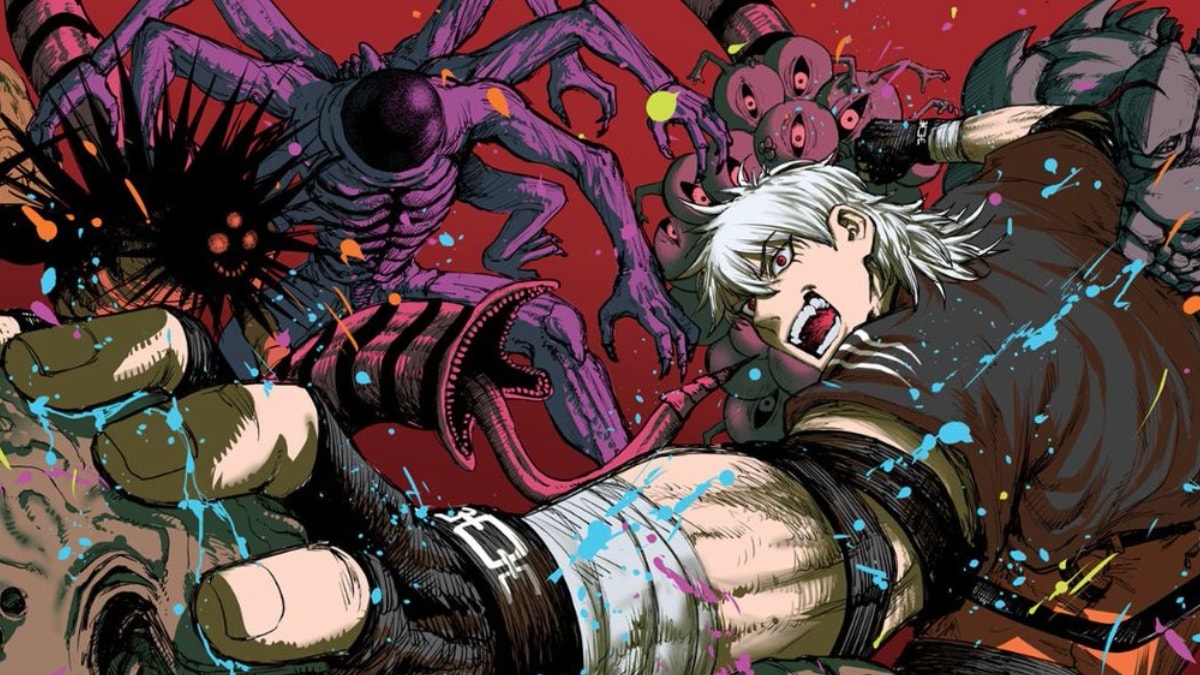 Ouga Shirokiba combattant des aliens dans le manga Alien Headbutt