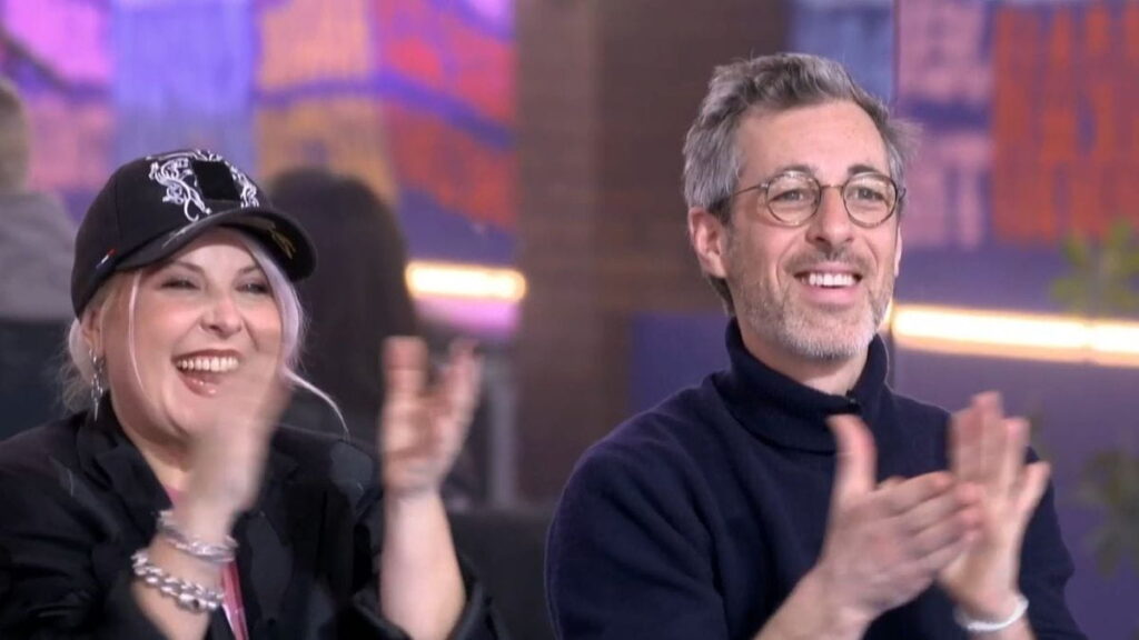 Michaël Goldman et Marlène Schaff lors des évaluations du mardi 3 février 2026 à la Star Academy 2025.