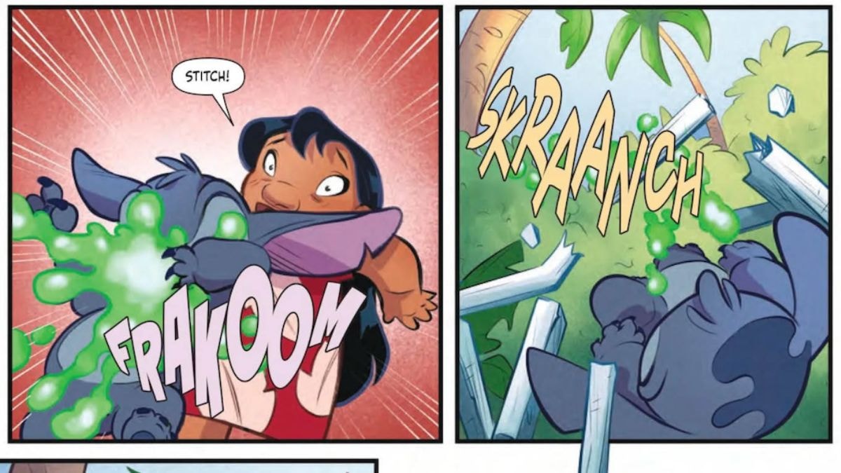 Une planche de la BD Lilo et Stitch