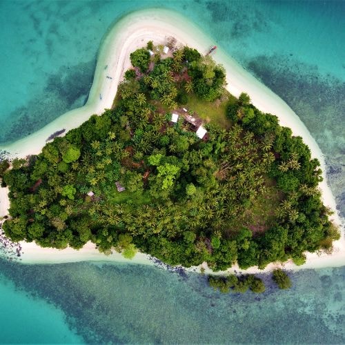 Une île paradisiaque dans le Pacifique