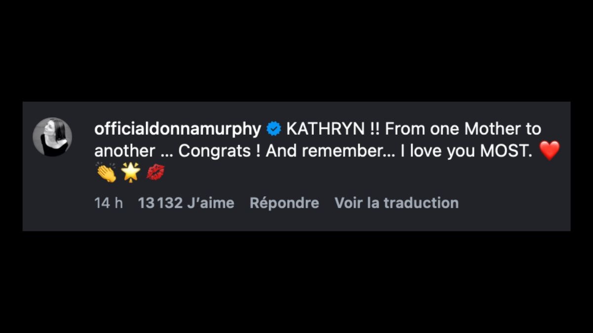 Le message de Donna Murphy sur Instagram