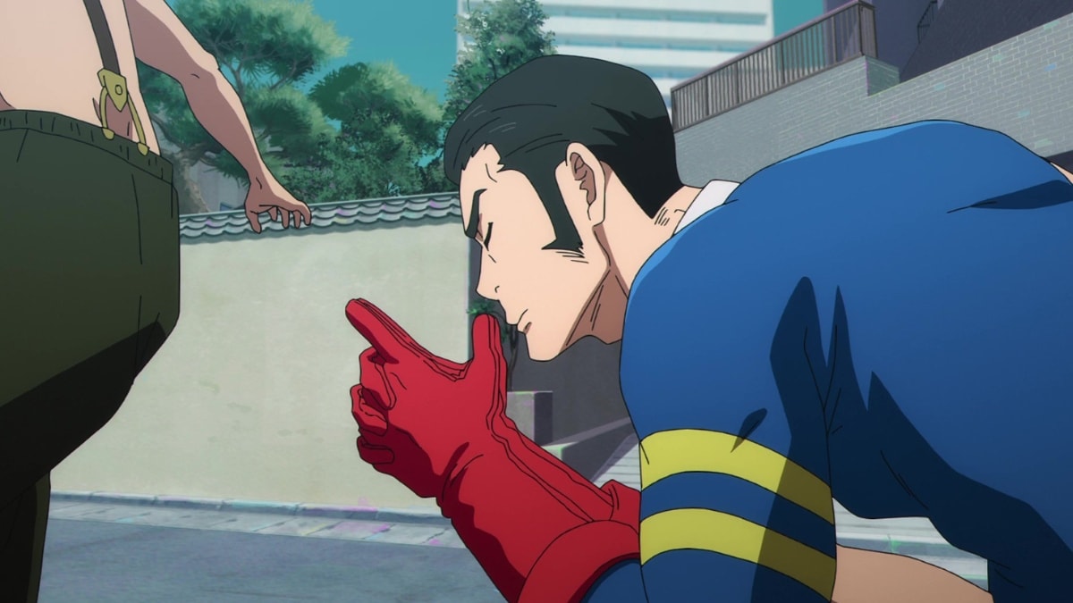 Takaba se concentrant avant d'utiliser la technique des 1000 ans de souffrance dans Jujutsu Kaisen